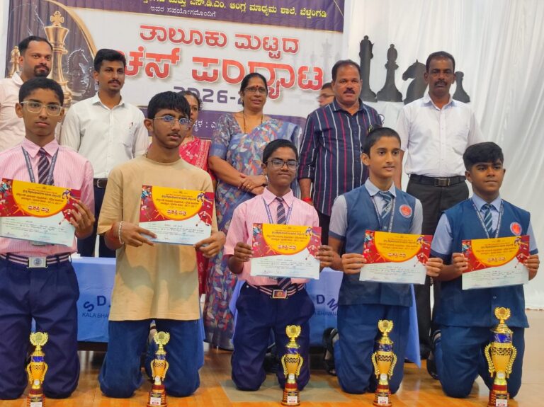 SDM English Medium School Students Excel at Taluk-Level Chess Tournament